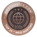 HostAdvice Top 25 Web Hosting 2026 award